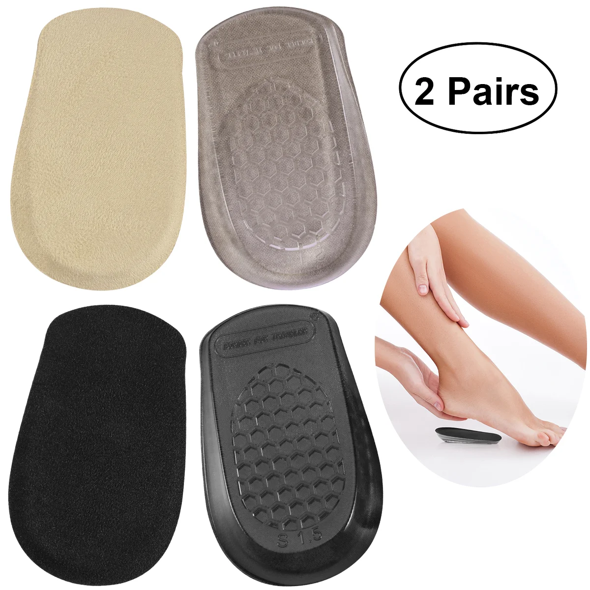 

Insoles Support Arch Inserts Shoe Heel Shoes Pain Bone Pads Ankle Cushion Spur Fasciitis Tendonitis Achilles Plantar Care Foot