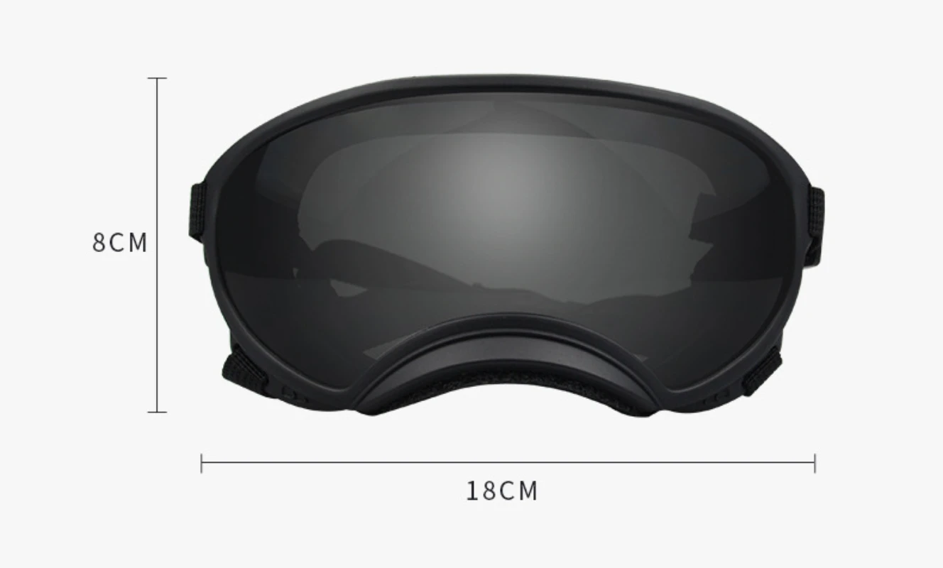 Уличные очки для собак лыжного спорта солнцезащитные с регулируемым ремешком