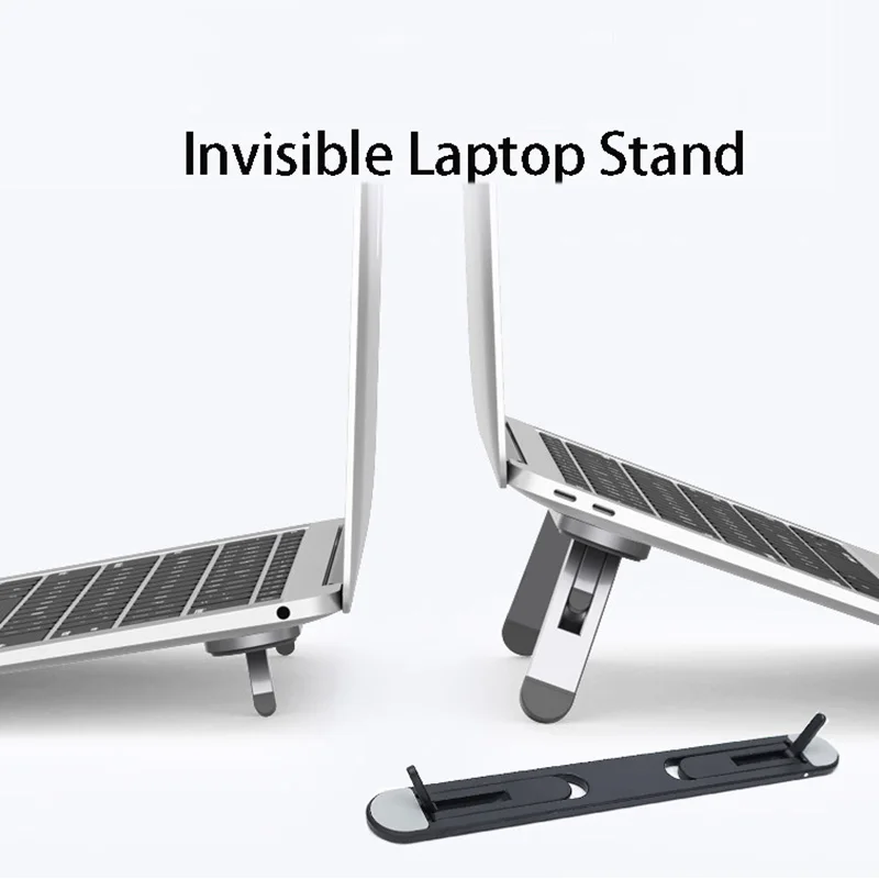 

Universal Laptop Riser Stand for Macbook Pro 13 15 Air Lenovo Samsung Notebook Cooling Pad Invisible Mini Laptop Bracket Stands