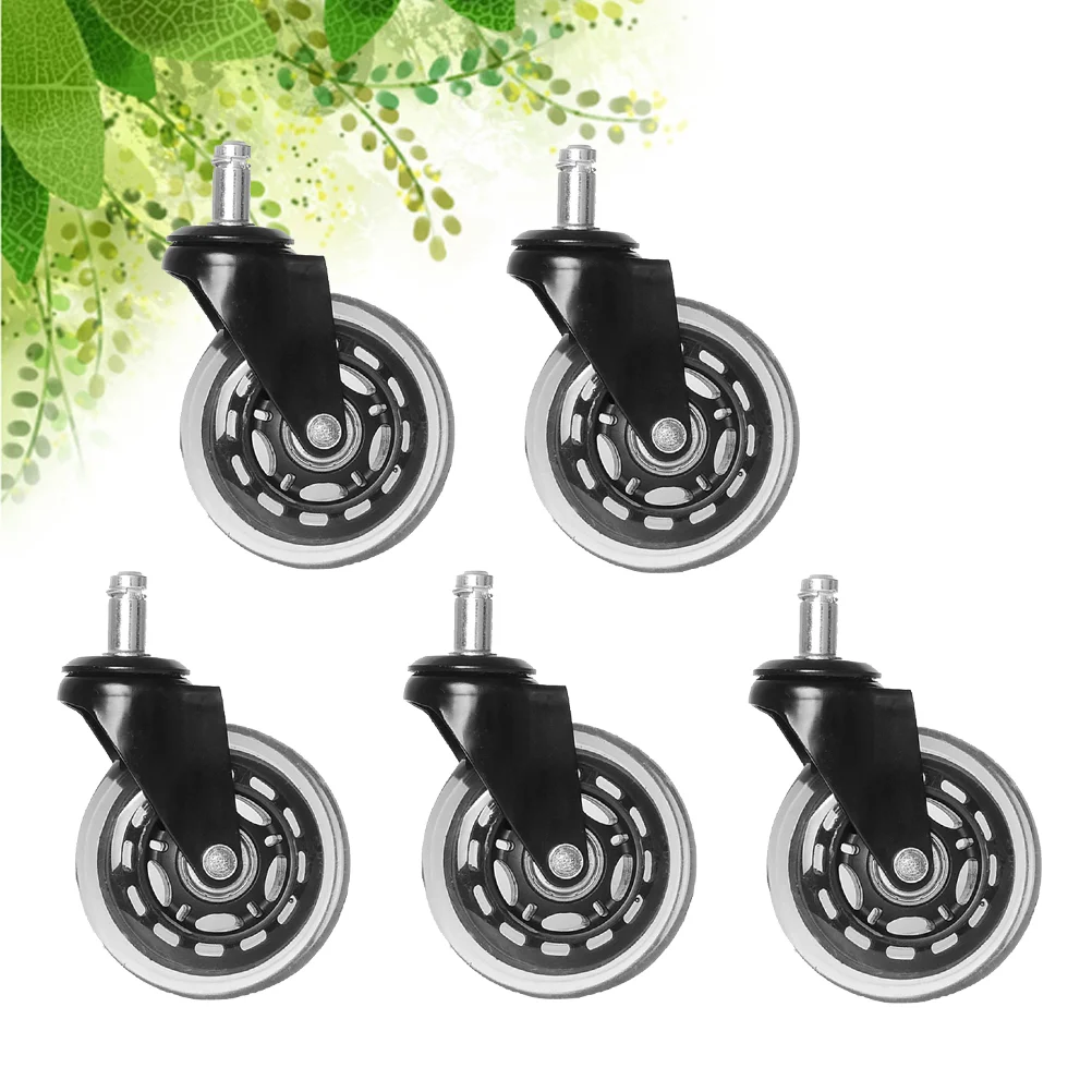 

5PCS Industrial Casters Heavy Duty Caster Wheels Swivel Threaded Stem Caster Industrial Swivel Casters