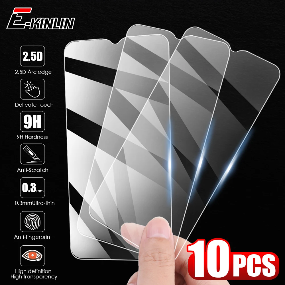 

10 шт. Прозрачная Жесткая Защитная пленка для Samsung Galaxy A22 A72 A52 A02 A32 A02s A03s A42 5G A12 защита для экрана из закаленного стекла