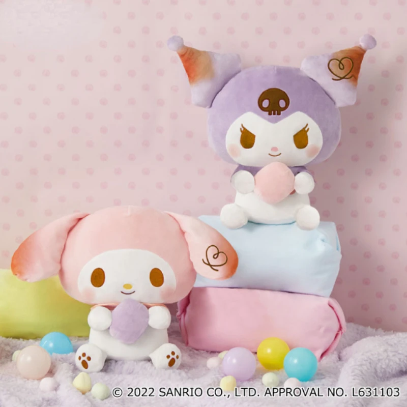 

Sanrio в июне FURYU Jingpin жареная Marshmallow Kuromi Melody плюшевая кукла подушка игрушки хобби мягкие животные праздничные подарки