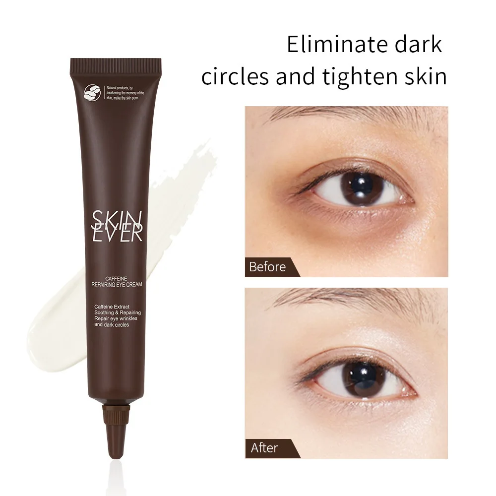 Caffeine Eye Cream Remove Dark Circles Fades Dark Circles Tighten Eye Bags Improve Fine Lines Soothes Puffiness Free Shipping