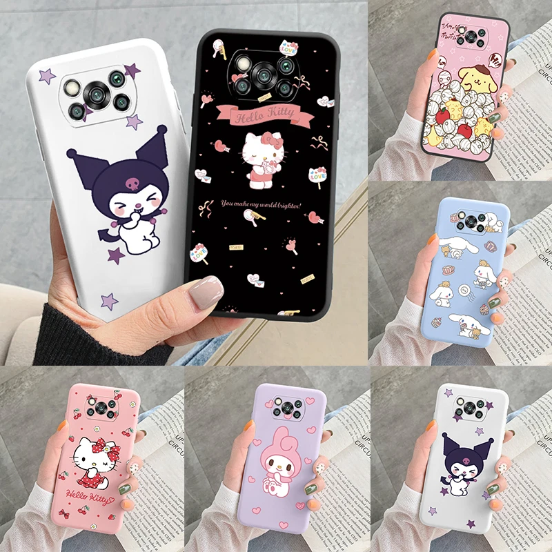 Чехол для телефона Poco X3 M3 Pro Pocox3 чехол Hello Kitty kuromi Melody с аниме Sanrio Funda Xiaomi X 3 M NFC Capa |
