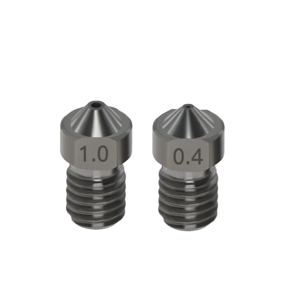 

Hardened Steel Die Steel Nozzle 1.75/ 0.2mm,0.3mm,0.4mm,0.5mm,0.6mm,0.8mm,1.0mm Industrial/Commercial Tool Hardened Steel Nozzle