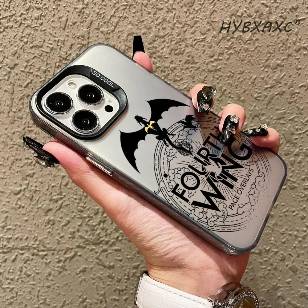 Фото Модный чехол F-Fourth Wing для iPhone 16 15 14 13 Plus Pro Max, сатиновый, с глянцевой цветной поверхностью №2