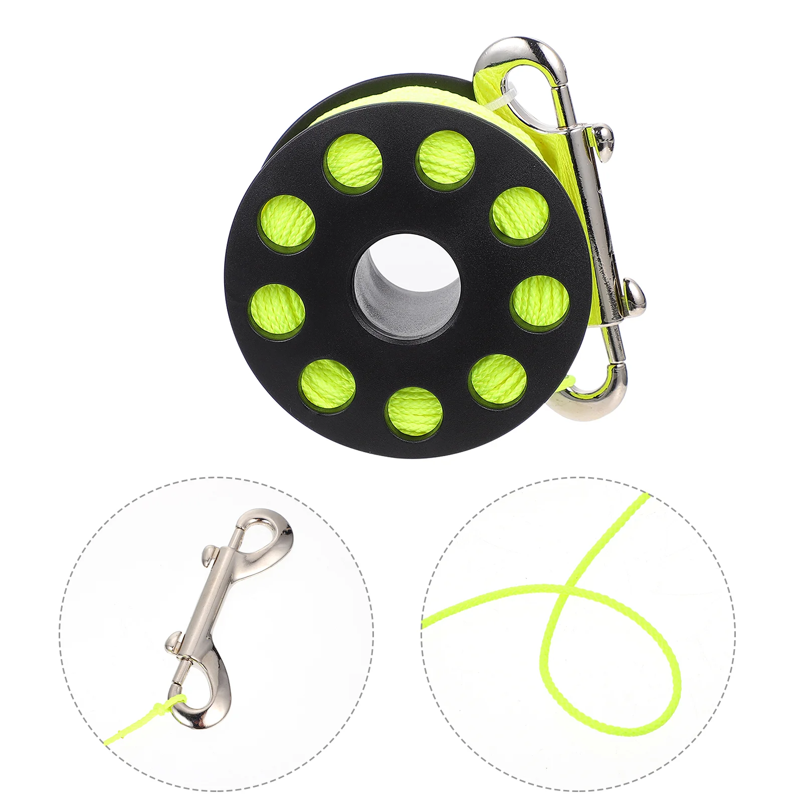 

Diving Spool Line Reel Finger Guide Sports Hook Accessories Underwater Equipment Holder Scuba Dive Lightweight Water Clip Buoy