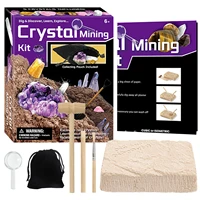 crystal mining kit geology stem set discovers crystals geology stem toys excavation kit%c2%a0for boys girls over 6 years old