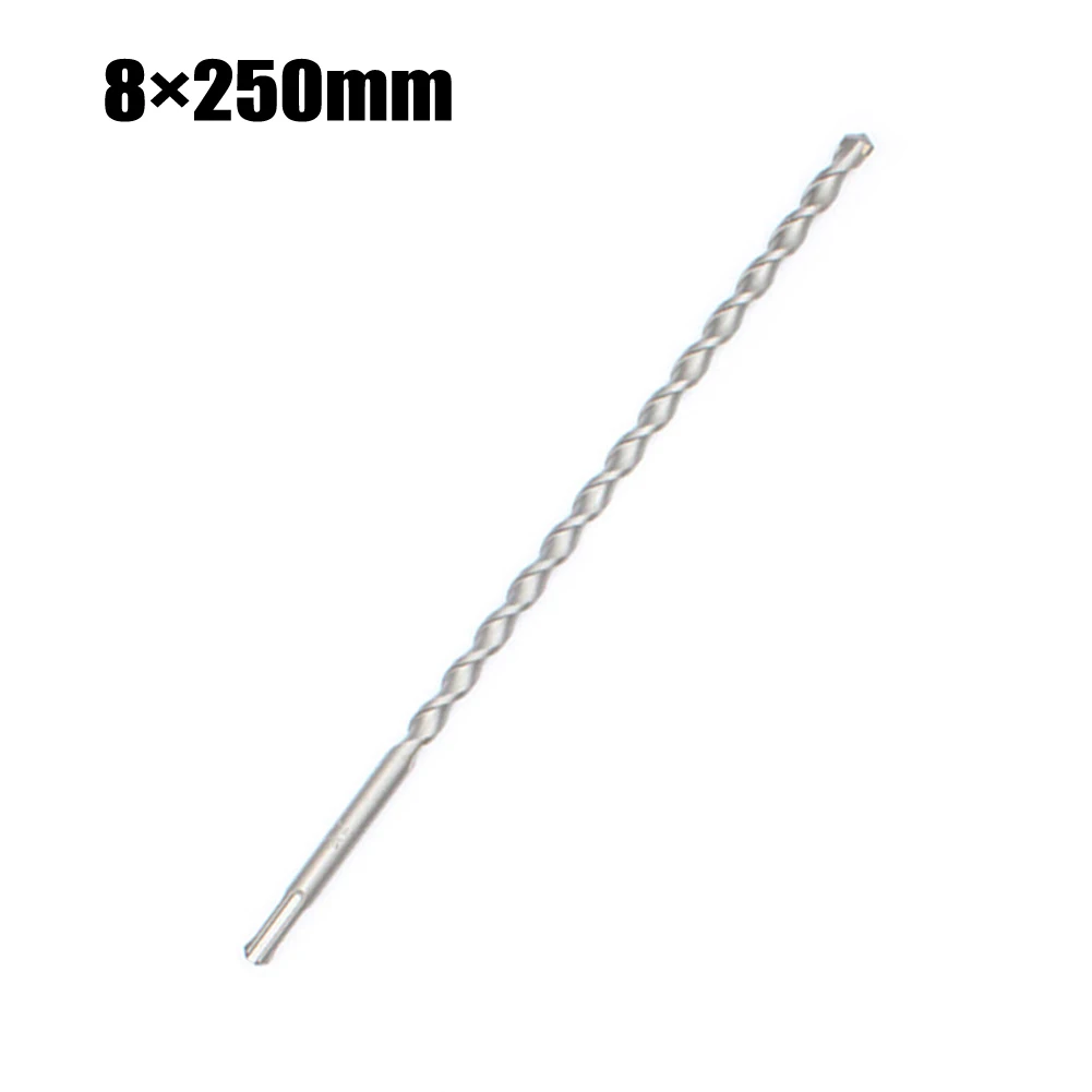 

9.8Inch Impact Drill Bit SDS Plus Shank Twin Spiral Carbide Steel For Clinker Concrete Brick Natural Artificial Stone Power Tool