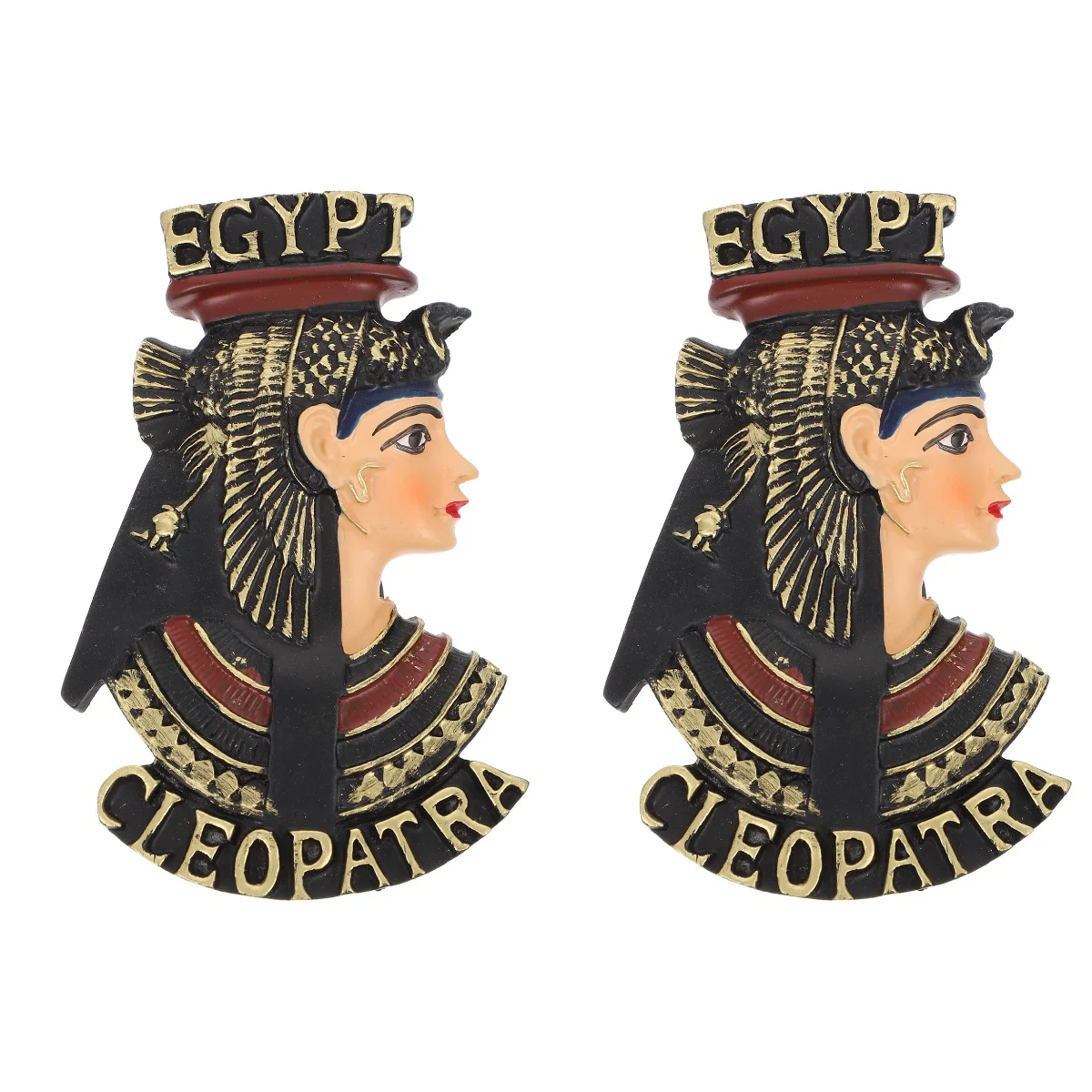 

2pcs Exquisite Fridge Resin Magnet Ancient Egypt Decor Home Refrigerator Ornament