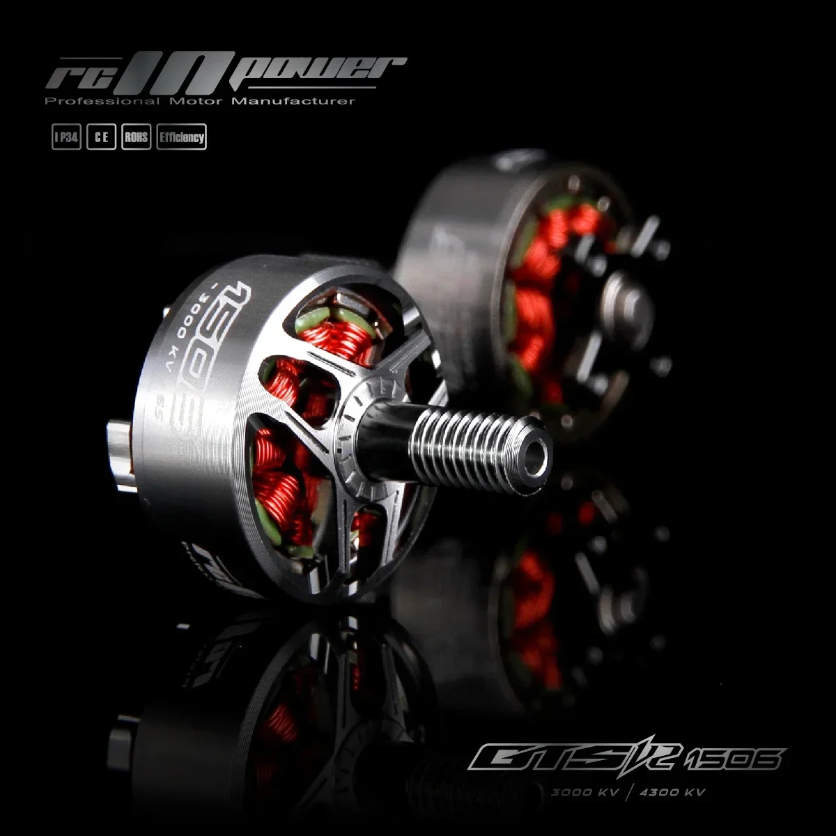 Фото RCINPOWER GTS V2 1506 Бесщеточный двигатель 4300KV 4S 3000KV 6S LIPO №3