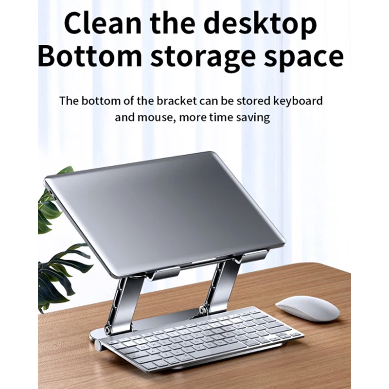 

Laptop Stand Adjustable Aluminum Alloy Notebook Stand Compatible with 10-17 Inch Laptop Portable Laptop Holder