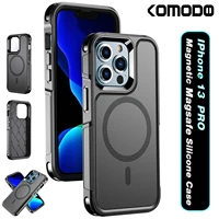 magnetic military grade back shock phone case for iphone 13 12 mini pro max