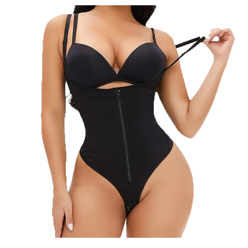 

Women Sexy Dress Corset Slimming Butt Lift Shaper Thong Bodysuits Zipper Waist Trainer Underwear