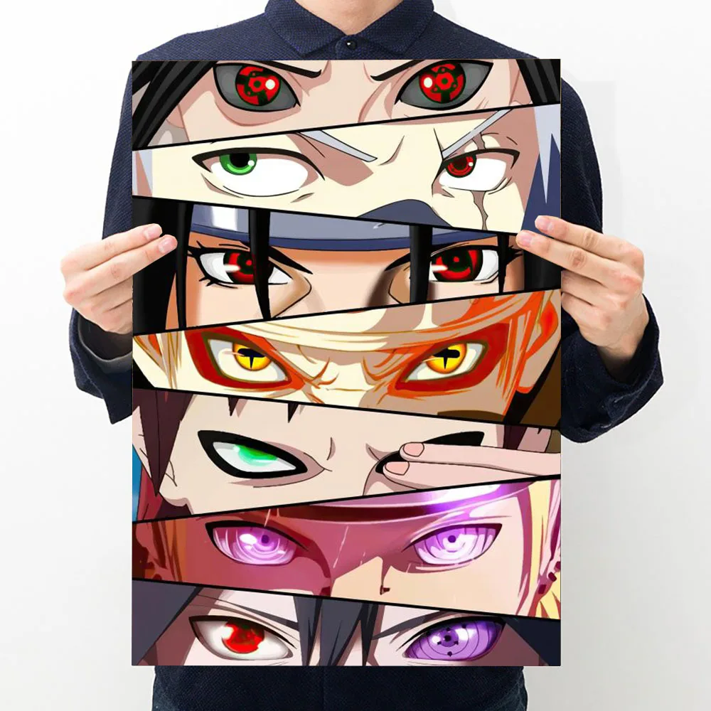 Постер с персонажами аниме глаза Драконий жемчуг One Piece Naruto Картина на холсте Bandai