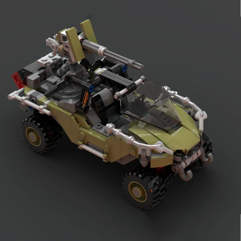 Фото 357 деталей MOC M12B Warthog LRV, модель из серии Halo, конструктор, игрушка, идея для рождественского подарка, подарок на день рождения. №2