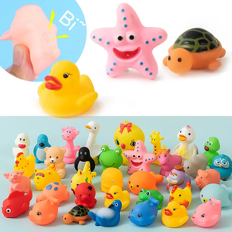 Фото 1/10 шт./набор мягкие игрушки для купания в виде животных | Игрушки и хобби