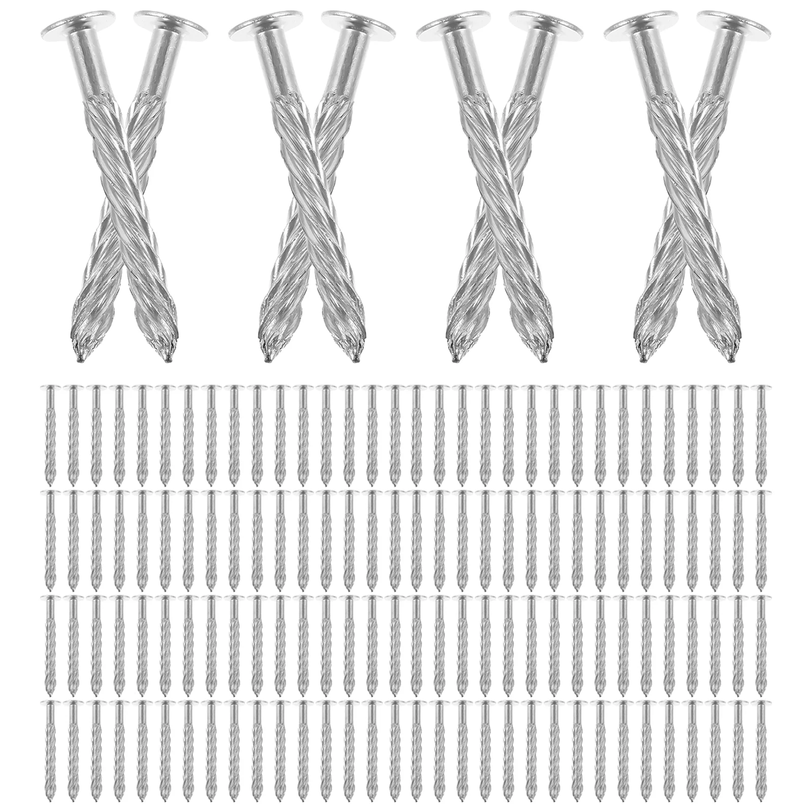 

100 Pcs Screw Carpet Threaded Accessories Nails Hardware Trim Fasteners Stainless Steel Floor Supply