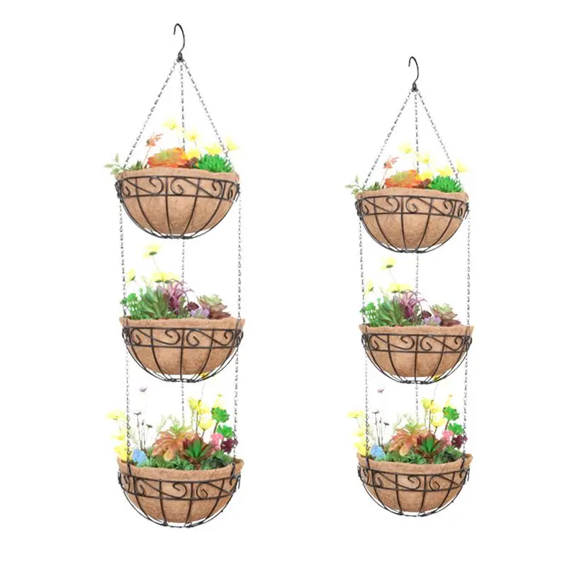 Coconut Fiber Planter Liners Three Levels Coconut Liners For Planters Coco Fiber Liner Coconut Fiber Planter Inserts Replacement