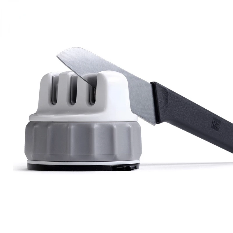 

Fixable Sharpen Stone Trible Wheel Whetstone Super suction Knife Sharpener Tool Grindstone