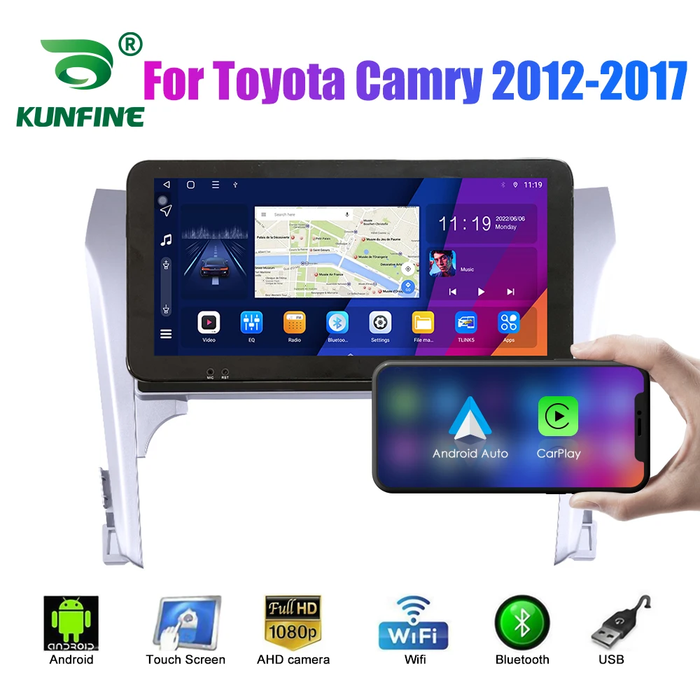 

10.33 Inch Car Radio For Toyota Camry 2012-2017 2Din Android Octa Core Car Stereo DVD GPS Navigation Player QLED Screen Carplay