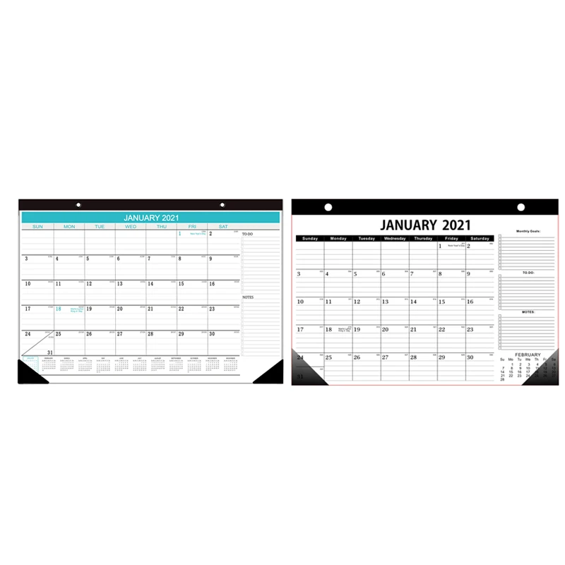 

2021 Desk Calendar 18 Months Monthly Planner Memo Daily Agenda Office