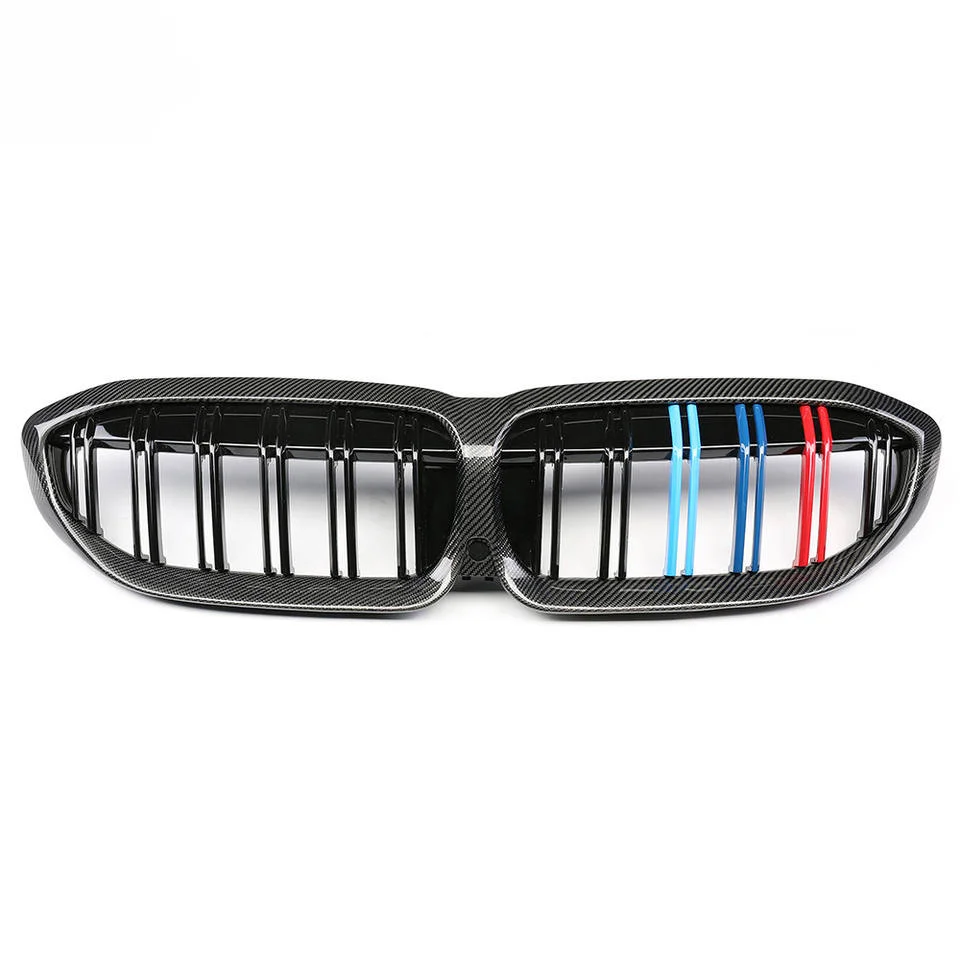 Передняя решетка из углеродного волокна для BMW 3 Ser G20 G21 M Style W/H трехцветная почек