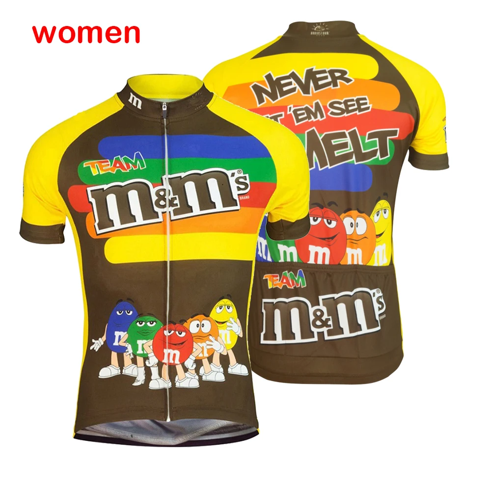 Женская мультяшная велосипедная Джерси забавная дышащая одежда с коротким
