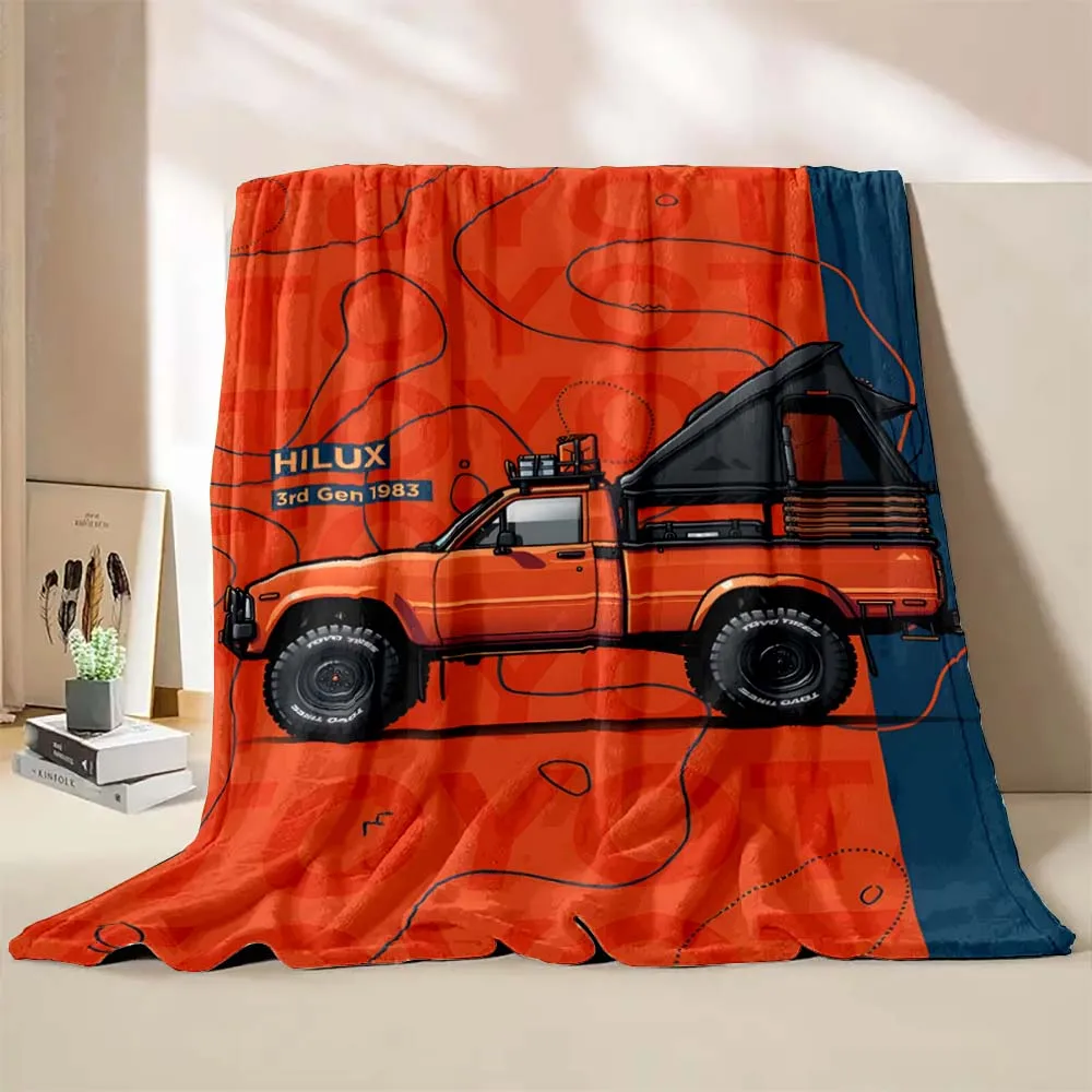Одеяло с принтом для автомобиля внедорожника кемпинга RV 6 размеров теплое мягкое