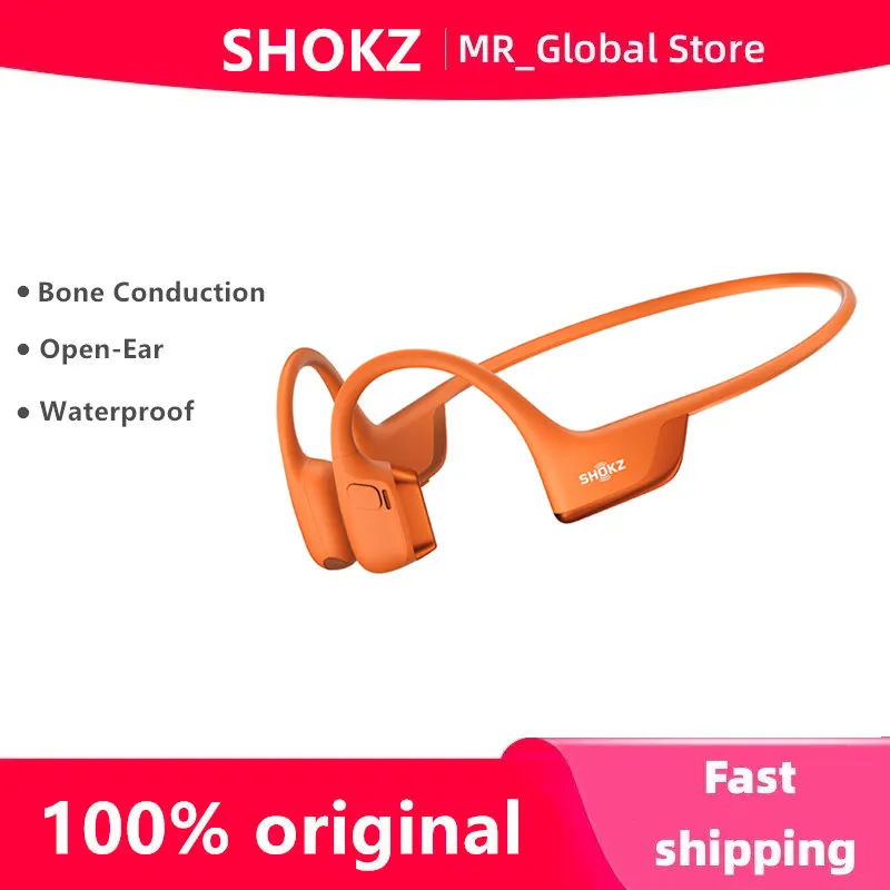 Фото Оригинальные Bluetooth-наушники SHOKZ OpenRun Pro 2 S820, IP55, водонепроницаемые спортивные наушники с костной проводимостью, музыкальные беспроводные наушники №1