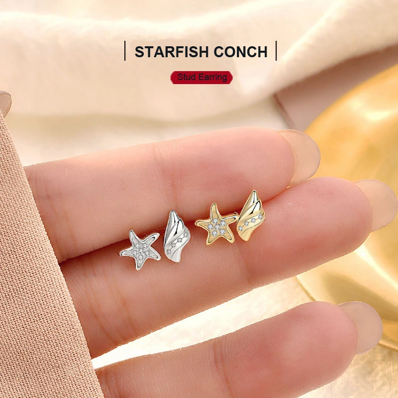 

Серьги-гвоздики Асимметричные из серебра 925 пробы для девочек