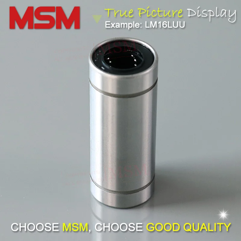 5 шт./лот длинные линейные подшипники MSM LM5LUU LM6LUU LM8LUU LM10LUU LM12LUU LM16LUU LM20LUU тандем