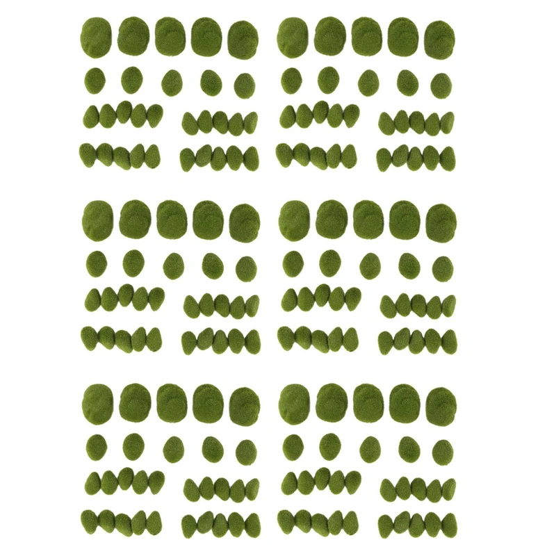 

180PCS 3 Size Artificial Moss Rocks Decorative, Green Moss Balls,For Floral Arrangements Gardens And Crafting