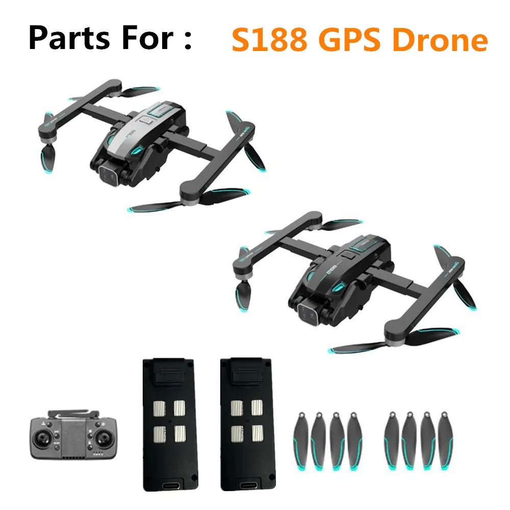 Аксессуары для аккумулятора дрона S188 7 4 1600 мАч лопасть пропеллера Оригинальные