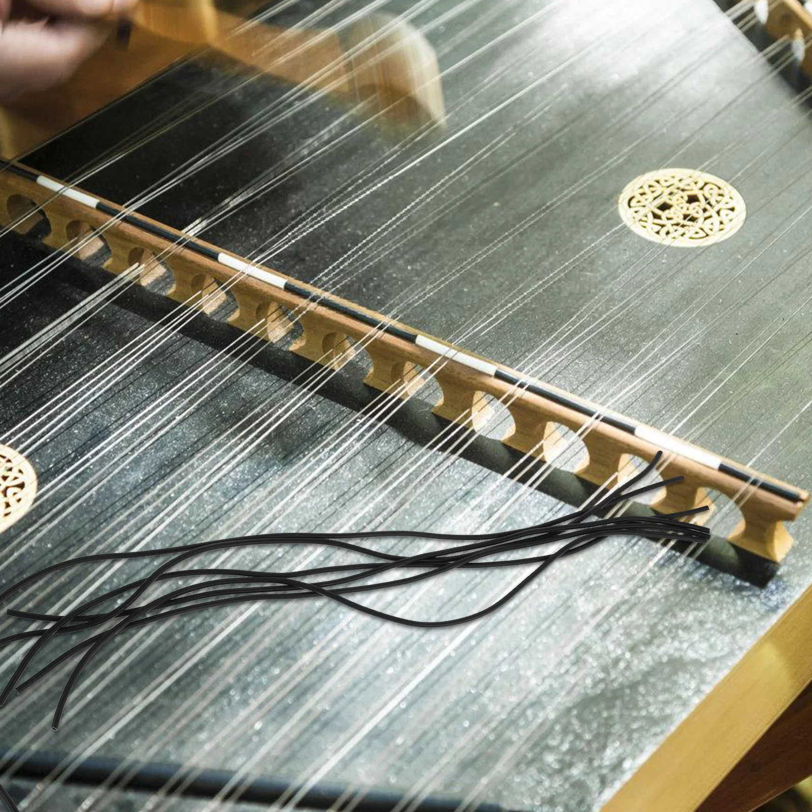 6 шт. бамбуковые аксессуары Yangqin резиновый шланг для измерения фитинги Dulcimer