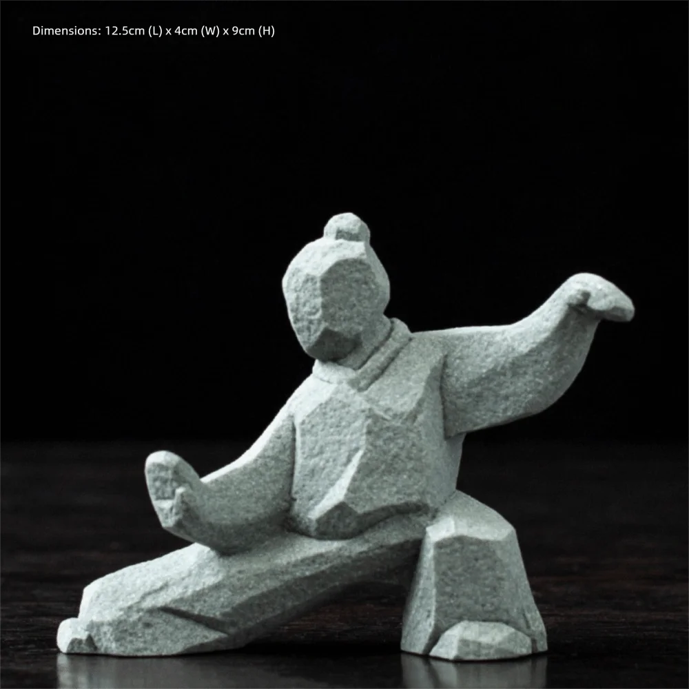 

Каменная статуя Тай Чи Kung Fu серый