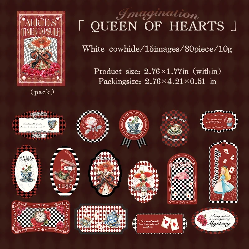 

Набор стикеров JIANWU Alice's Time Box Series