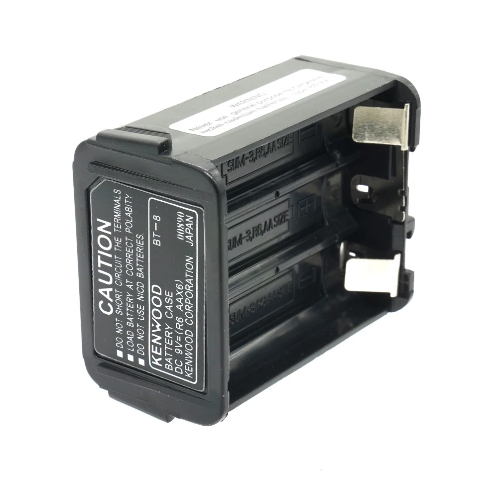 Фото Кейс для хранения 6 батарей AA BT-8 для радиостанций Kenwood TH-28, TH-48, TH-78HT, контейнер-держатель для аккумуляторов, аксессуары №4
