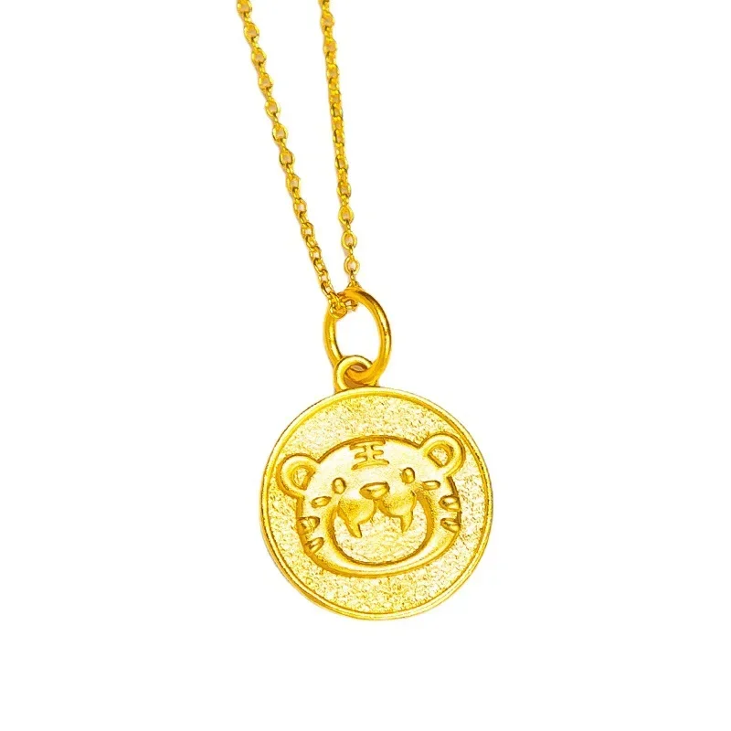 Титан с 18-каратным золотом гео цветочное ожерелье женские ювелирные изделия из