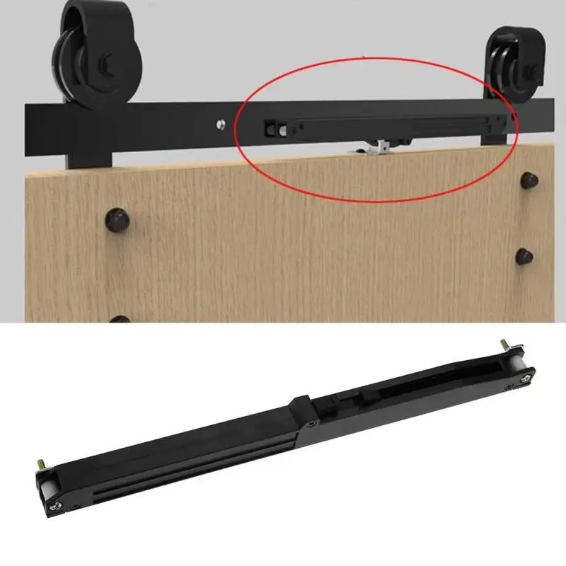 

1Set Door Slide Damper Soft Close Slides Mechanism Furniture Remission Accessory For Guide Sliding Rail Barn Wood Door Hot Sale