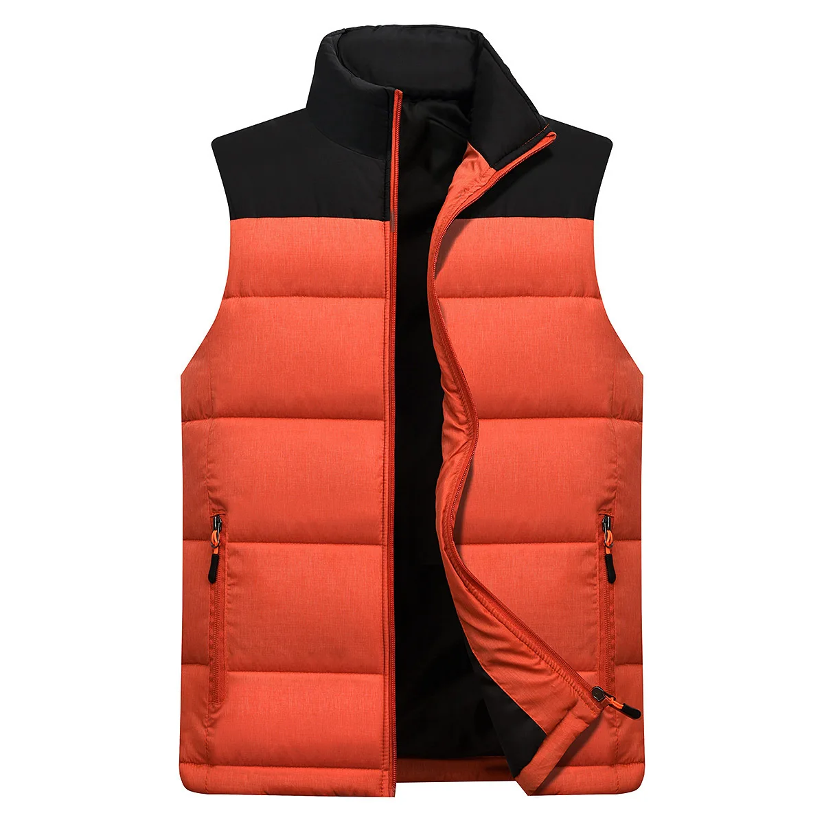 Men Vest Autumn Winter Windproof Jacket Sleeveless Vest Casual Coat Male Warm Thicken Waistcoat thick Gilet Plus Size 5XL
