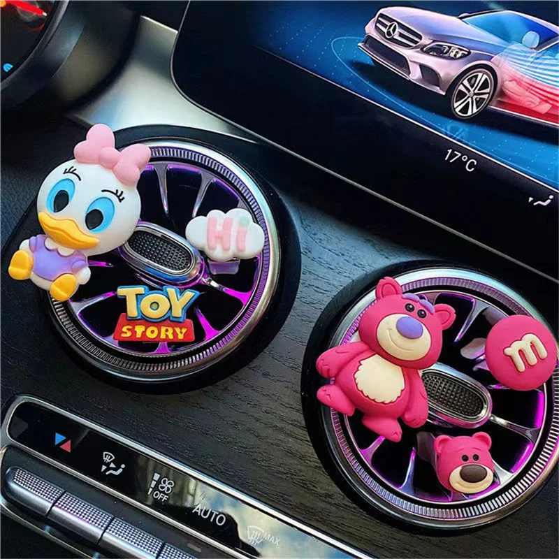 

Car mounted perfume aromatherapy cute cartoon car air conditioner air outlet clip mesh red female interior decoration accessorie