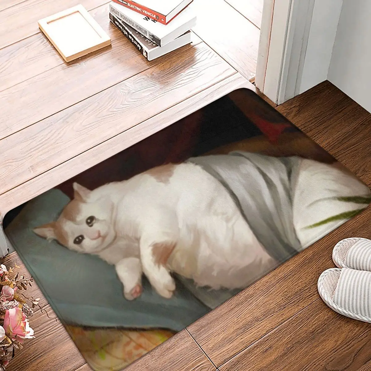

Crying In Renaissance Doormat Polyester Floor Mat Antiwear Carpet Kitchen Entrance Home Rugs Mats Bathroom Anti-slip Footpad