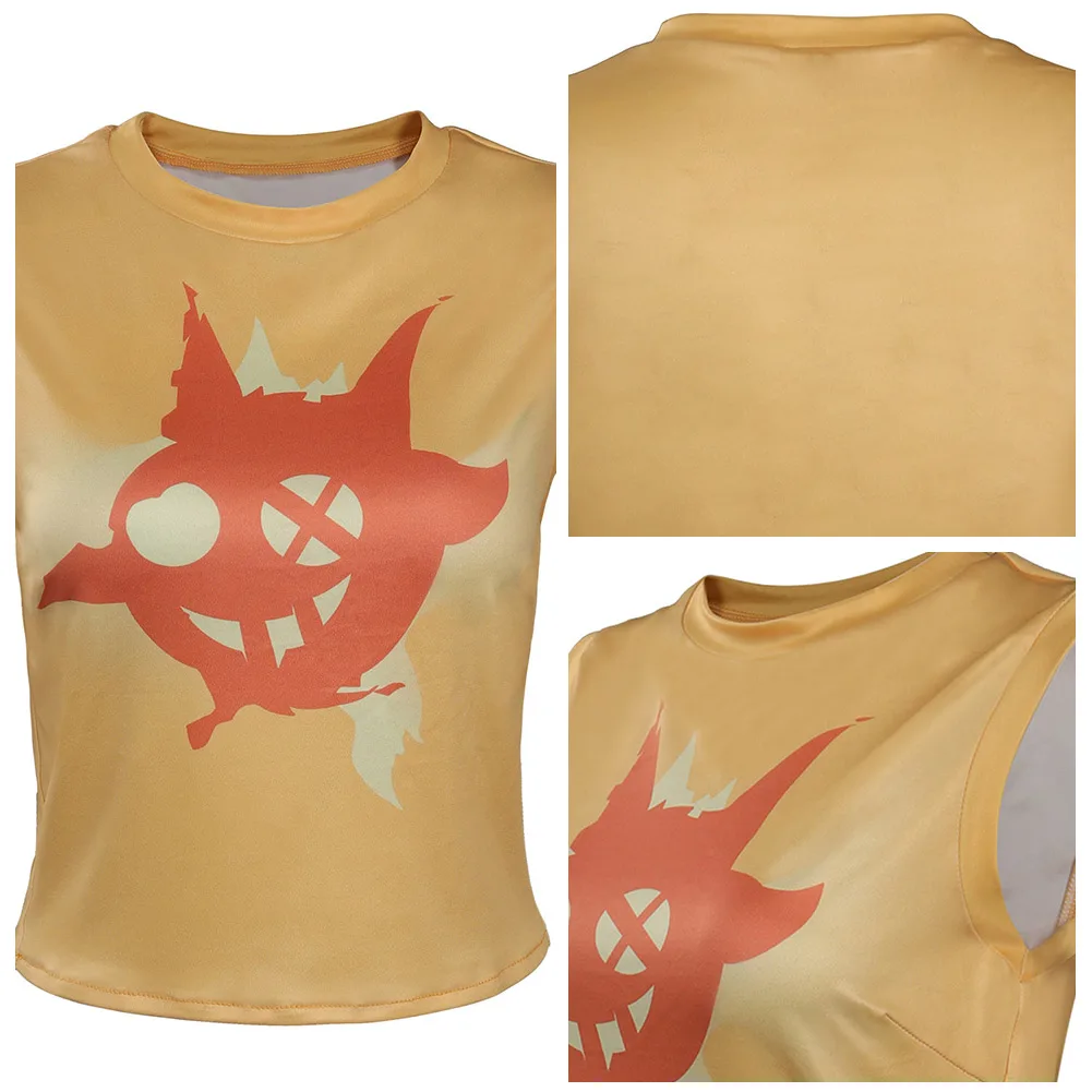 

Костюм для косплея Valorant Raze, футболка, шапка, головной убор, костюмы на Хэллоуин, карнавальный костюм