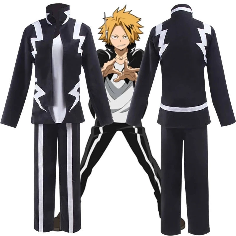 

My Hero Academia Kaminari Denki Character Costume Halloween Performance Costume Cosplay Costume Coat T-shirt Trousers Suit