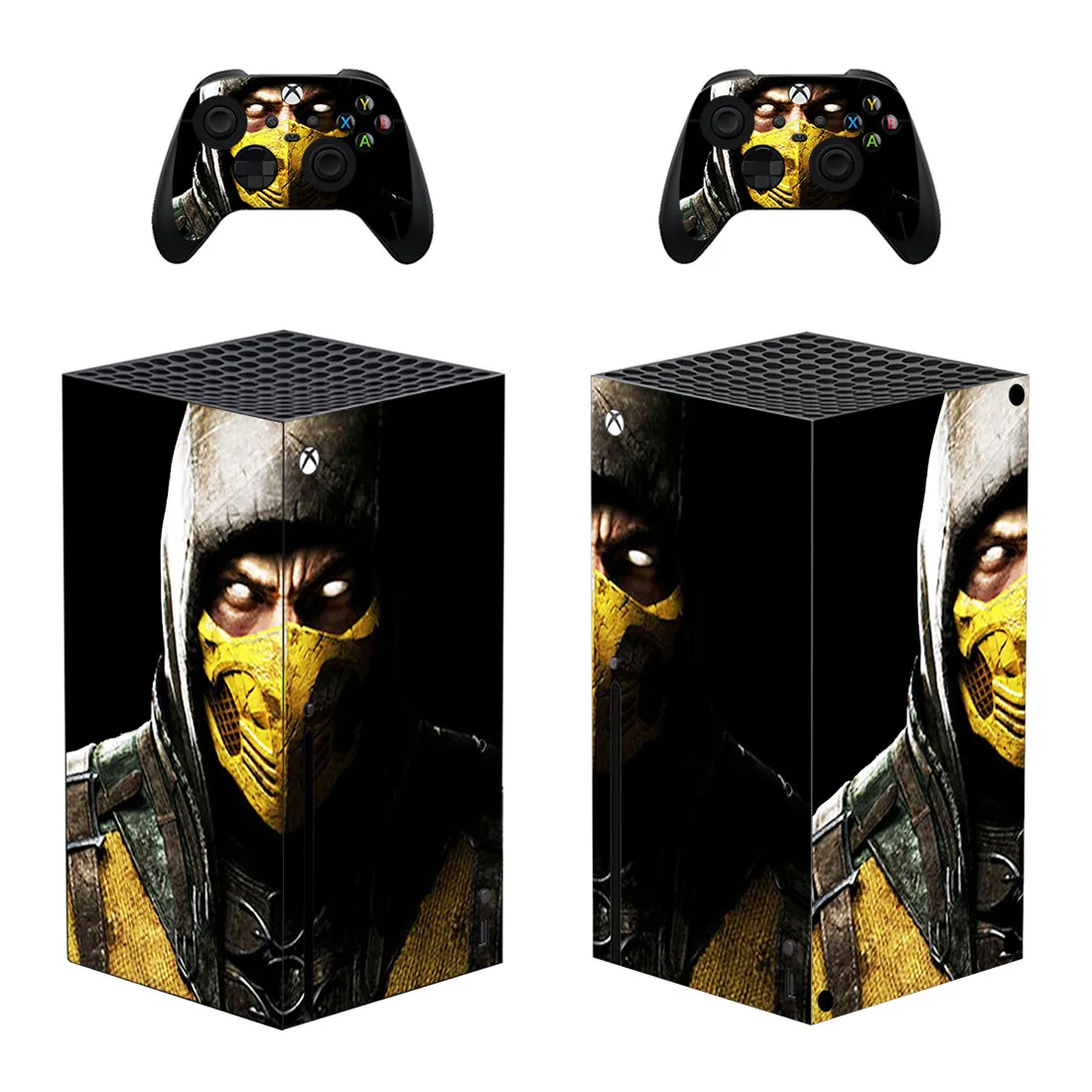 

MORTAL KOMBAT Style Xbox Series X Skin Sticker for Console & 2 Controllers Decal Vinyl Protective Skins Style 1