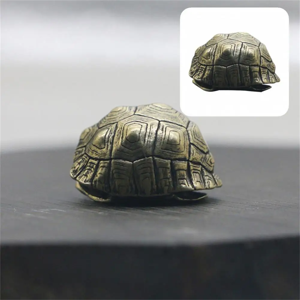 

Auspicious Design Copper Comfortable Touch Micro Landscape Tortoise Shell Bell Pendant Bell Ornament for Bag