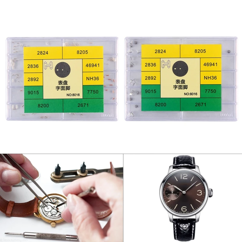 

1 Box Watch Dial Nail Stainless Steel Watch Dial Feet Replacement Parts For 2824 2836 2892 8200 7750 2671 NH36 46941 M4YD