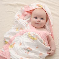 Baby Swaddles Wrap for Infant Boy Girls Toddler Bath Towels Newborn Kid Blanket 1.1x1.1m Sleepsack Stroller Cover Bedding Quilt