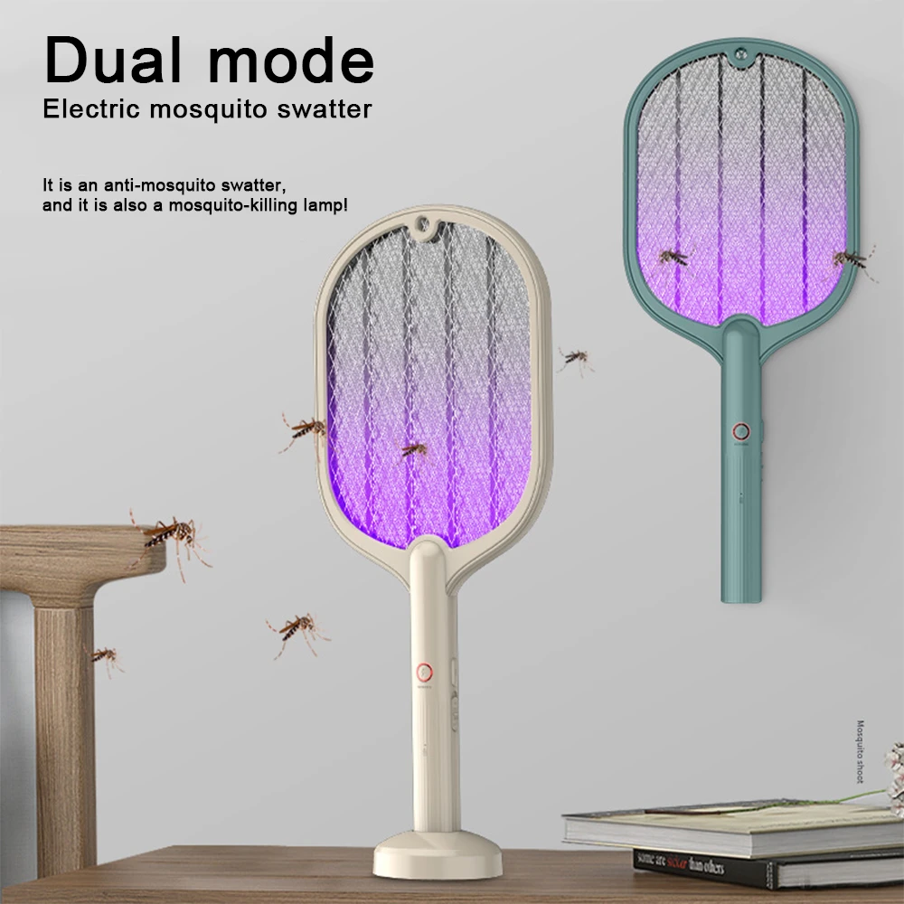 2 в 1 3000 В 3-слойная искусственная ракетка для насекомых перезаряжаемая через USB